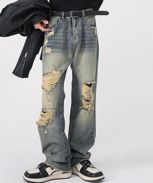 ダメージデニムパンツ/12239